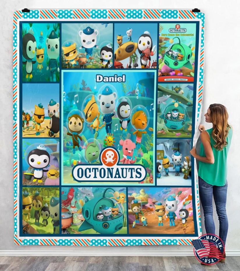 Personalized Octonauts Quilt Blanket Octonauts Kids Blanket Octonauts Party Octonauts Theme Custom Kids Blanket